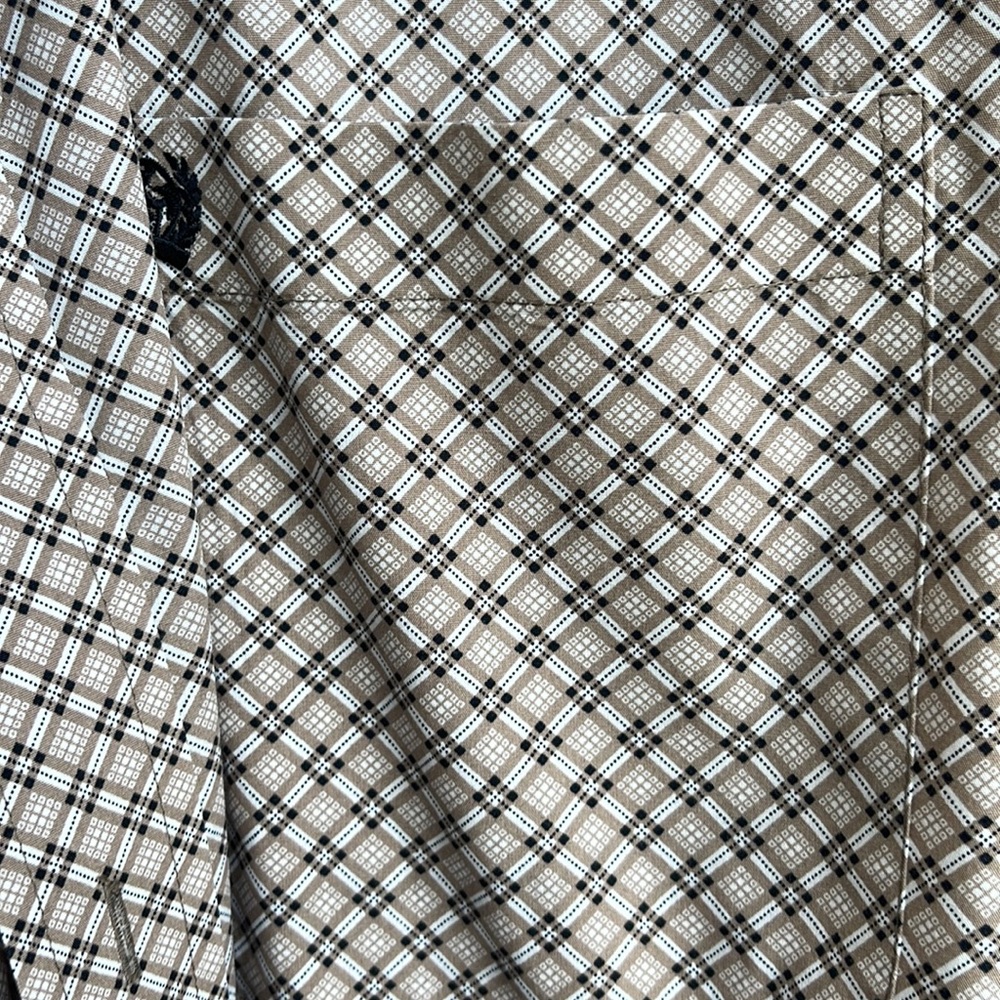 Cinch. Button down. Never washed at home
